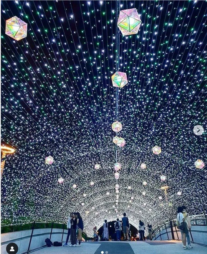 心中山線形公園成打卡熱點。翻攝台北旅遊網