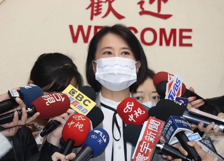 國民黨台北市議員王鴻薇。彭欣偉攝