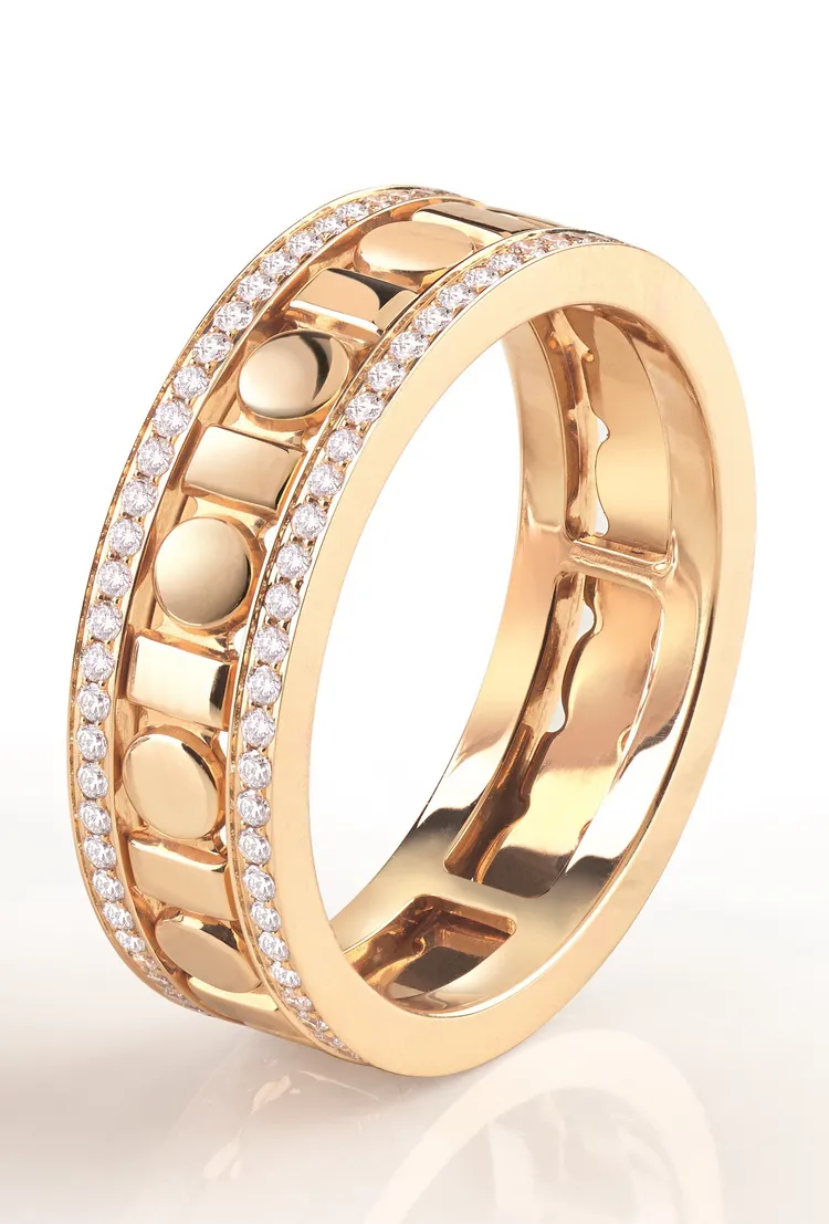 Belle Époque Reel 18K金鑲鑽戒指，11萬2600元。品牌提供