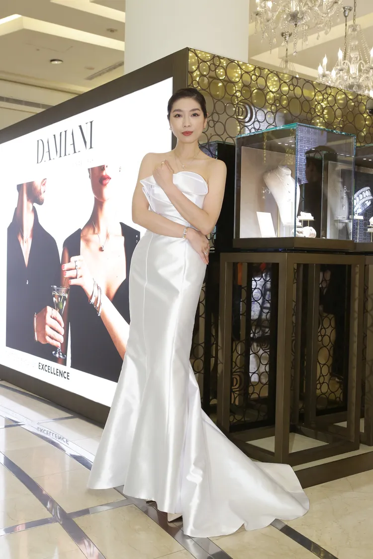 王尹平今日被DAMIANI Belle Époque Reel珠寶嚴重「燒心」。朱世閎攝