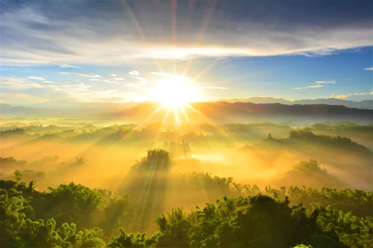 二寮日出。西拉雅風管處提供