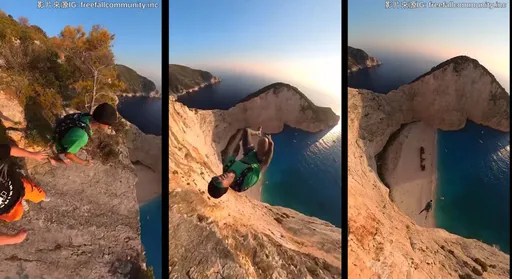 惊悚影片｜万丈深渊他一跃而下！ 结局让网友惊呆了