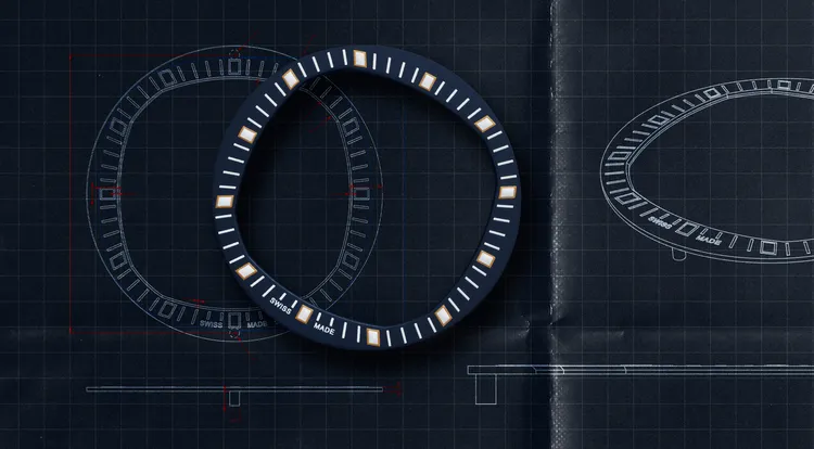 錶款面盤外圈刻度環改以深藍色呈現，並在時標運用玫瑰金色勾邊。翻攝Artisans de Genève官網