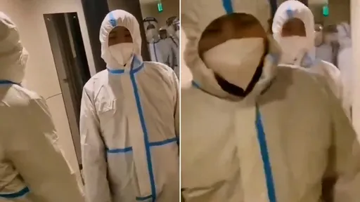 誇張影片｜她哀嚎「我穿的是內衣」　防疫員不甩！破門動粗強擄隔離