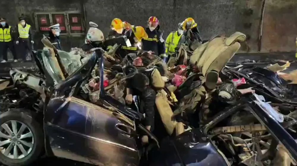 現場救援情況。翻攝自微博