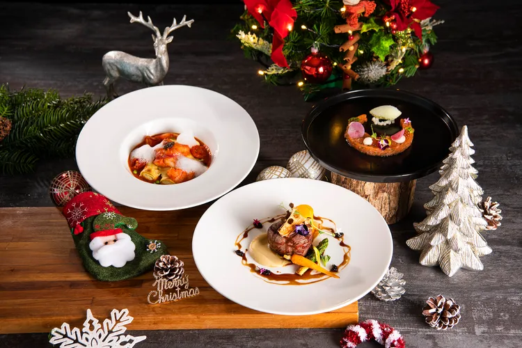 台北遠東香格里拉「馬可波羅義大利餐廳」推出聖誕饗宴。業者提供 