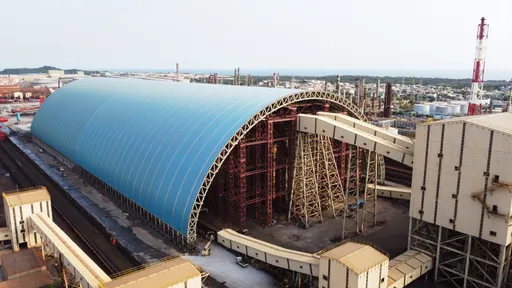 中鋼新建「封閉式建築」防制空污 外觀如3座台北大巨蛋規模