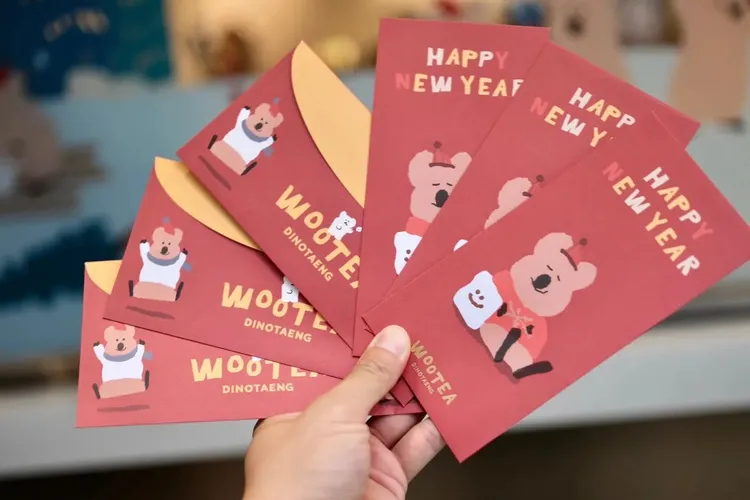 燙金紅包袋，加購價99元/組，2023/1/1上市，五桐號。資料照