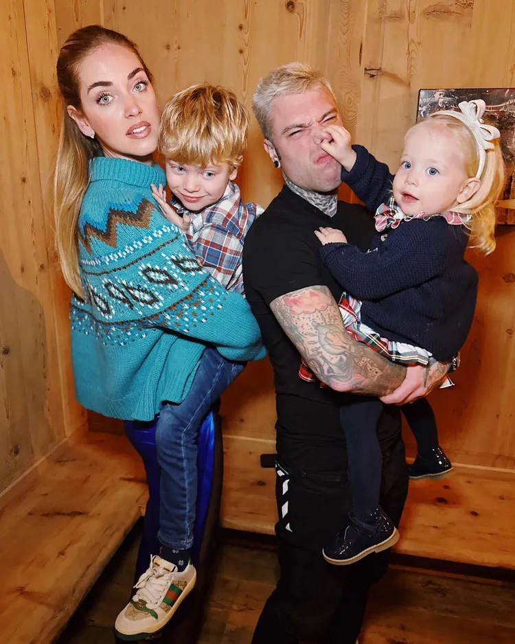 除了辣眼鏡頭外，Chiara（左）1雙萌翻天兒女也頗得網友歡心。翻攝chiaraferragni IG