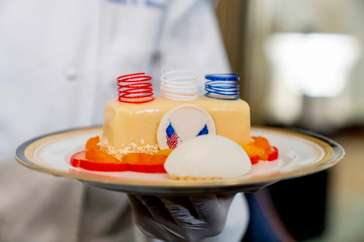 白宮1日舉行拜登上任後第一場國宴，款待法國總統馬克宏。美聯社