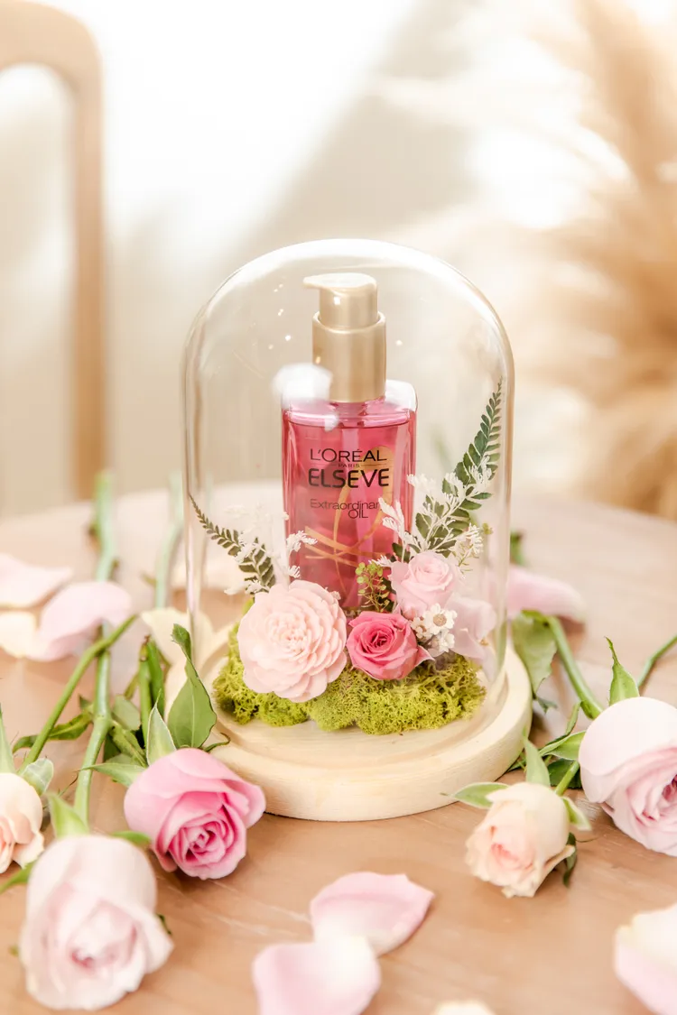 金緻護髮精油#晨露玫瑰，100ml／599元。品牌提供