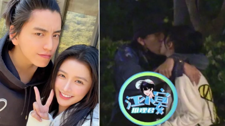 王大陸、蔡卓宜約會被拍到數次。（翻攝自王大陸、扒圈老鬼微博）