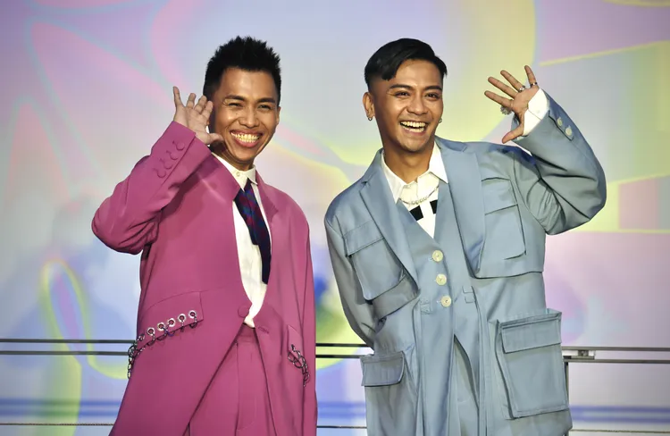 布萊克薛薛（右）、阿拉斯在網路頗有知名度。林林攝