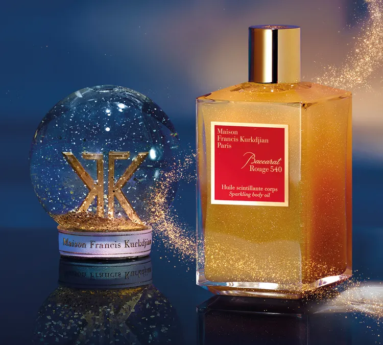 Baccarat Rouge540水晶之焰閃亮身體油，200ml／6000元。品牌提供
