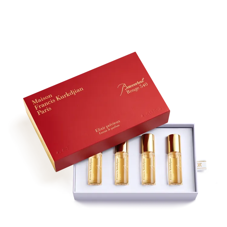 Baccarat Rouge 540水晶之焰香精珍罕隨身滾珠瓶組，4ml*4／4980元。品牌提供