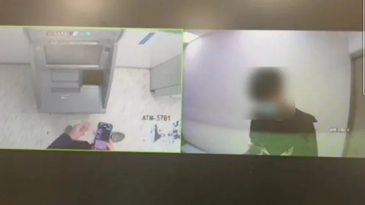孫興耀等人前往ATM取款。翻攝畫面