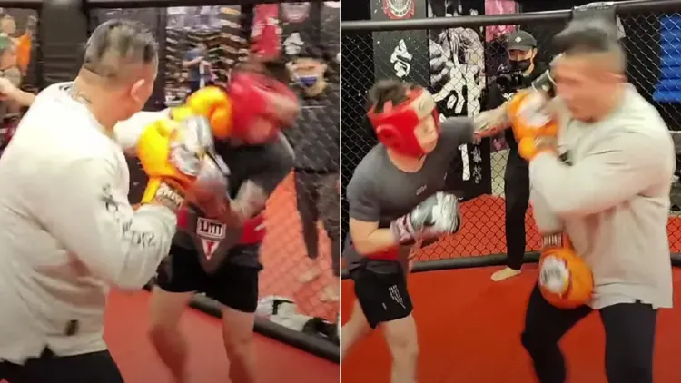 專業散打好手批評館長不該這樣對待新手。引自 Toyz直播