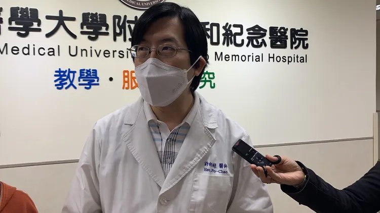 高醫緊急周邊血管團隊主要召集人、心臟內科教授許栢超。吳慧芬攝