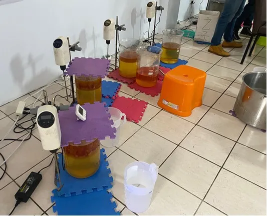 桃園製毒現場照片。調查局提供