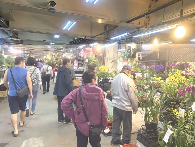 民眾可順便購買新年所用花卉。板橋區公所提供