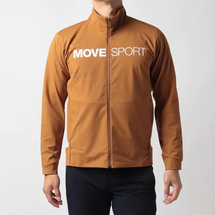 S.F.Tech Shield黃色立領運動外套，4280元。翻攝DESCENTE官網