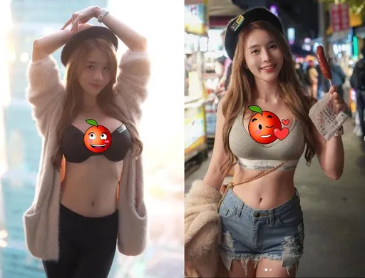 只穿BRA逛夜市！百萬網紅爆乳遊台　打彈珠邪惡視角網喊「so sweet」