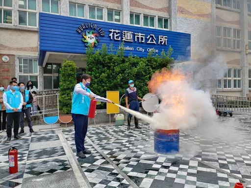 防患於未然!花蓮市公所消防演練 提升應變救災意識