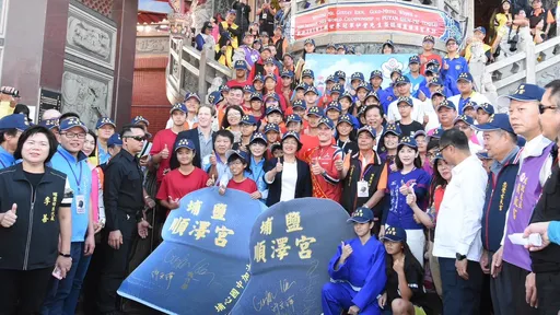 埔鹽順澤宮帽助攻奪9冠 三鐵世界冠軍伊登訪台後天還願