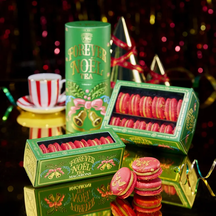 聖誕限定茶香馬卡龍，售價75元/個。業者提供