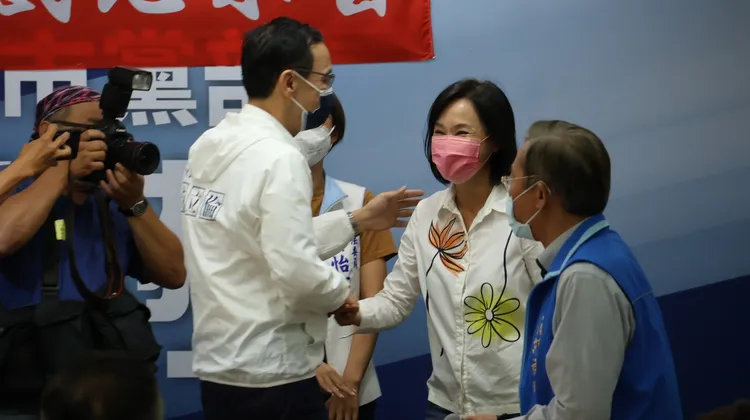 朱立倫今南下高雄與柯志恩共同出席感恩茶會。侯昌騰攝