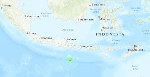 印尼近海午後淺層地震規模6.2　東爪哇省、峇里島晃很大