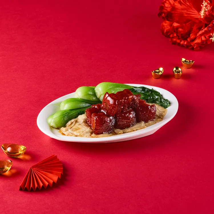 樂天皇朝姥姥紅燒肉考驗火侯掌握度。業者提供