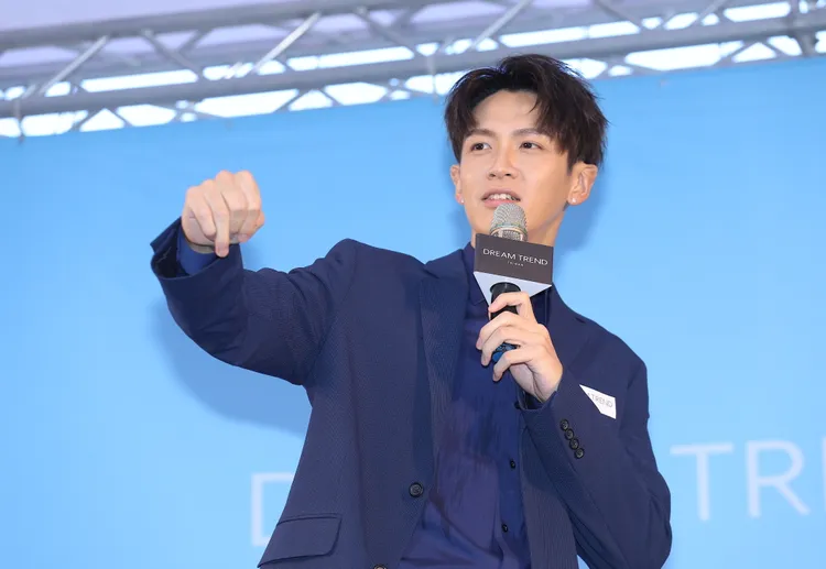 柯震東今午出席保養品代言粉絲見面會。陳明中攝