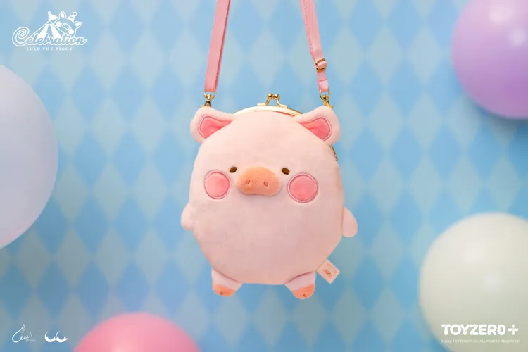 罐頭豬LuLu經典系列-LuLu絨毛口金包。業者提供