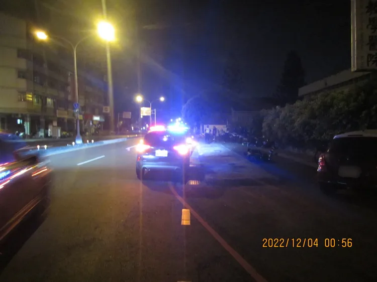 事故發生地點在中興大學獸醫院前。讀者提供