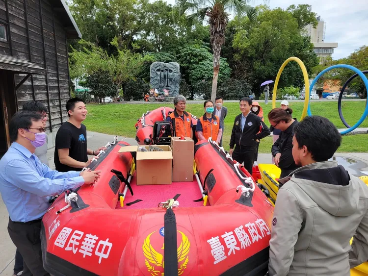 台東縣府添購海域防災設備。台東縣府提供