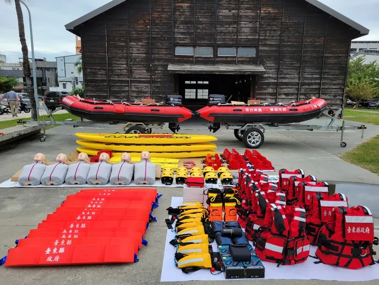 台東縣府添購海域防災設備。台東縣府提供