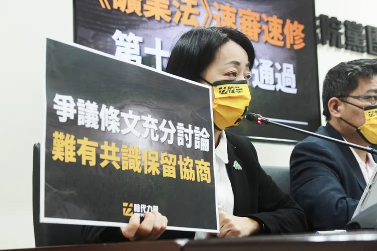 王婉諭希望《礦業法》修法能這屆會期結束前完成三讀。時力提供