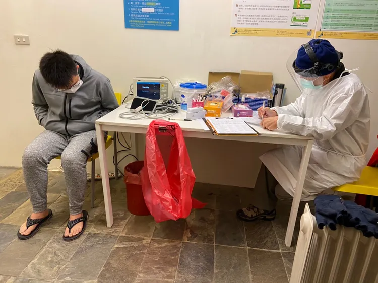 合歡山雪季醫療站設置在松雪樓。花蓮縣政府提供