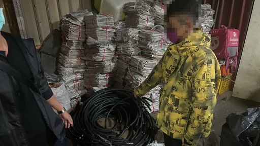 冒牌工人就是不識貨!偷1350公尺電纜線 市價71萬賤賣7萬元