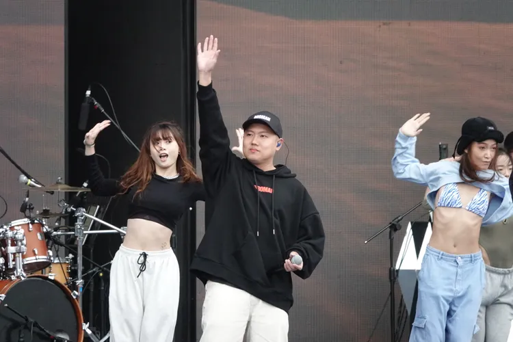 玖壹壹在台北跨年彩排。陳德興攝