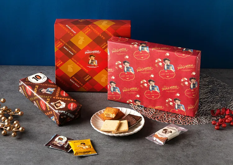 The Maple Mania楓糖男孩推出台灣限定版包裝新春禮盒。業者提供