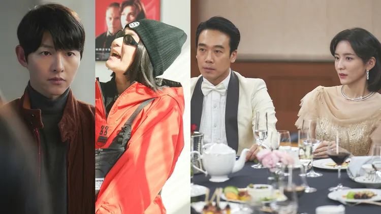 宋仲基（左起）劇中演順洋家的小孫子，戲外其實是孫輩中年紀最大的，比哥哥姜基棟、堂哥嫂金南熹及朴智賢還年長。friDay影音提供