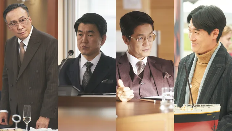 李星民（左圖起）實際年紀只大兒子們尹帝文、趙漢哲、金榮載幾歲而已。friDay影音提供