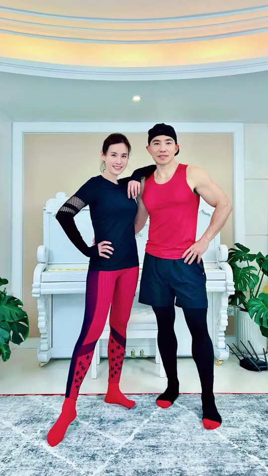 劉畊宏跟王婉霏健身引起風潮。翻攝自微博