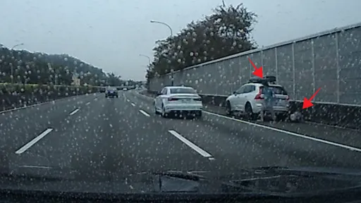 壹苹直击|国道路肩有女子遭打趴 竟是丈夫停车施暴