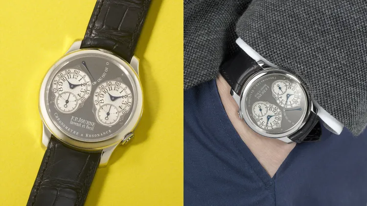 Chronomètre à Résonance鉑金腕錶，估價約867萬元台幣。品牌提供