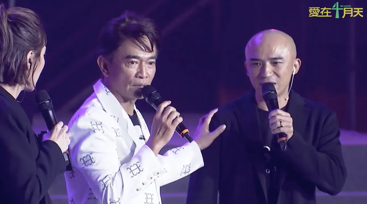 吳宗憲(中)2021年曾參加藝起發光「愛在四月天」活動,分享成為基督徒的過程。翻攝自藝起發光臉書