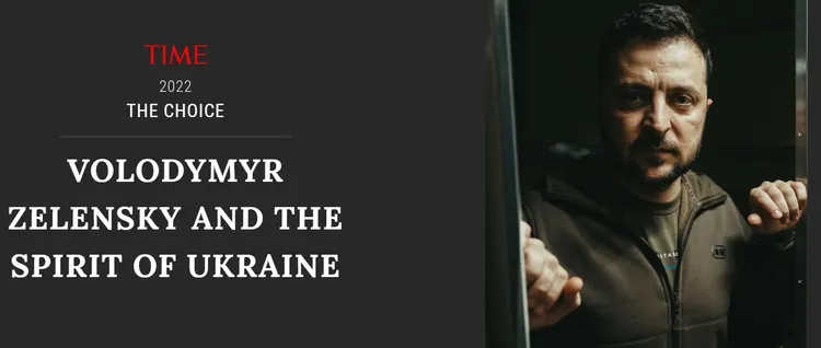 《時代》公布2022年度風雲人物。翻攝時代雜誌官網