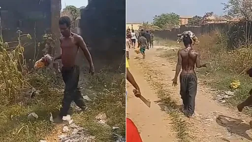 駭人!「巫師盜挖嬰屍」被村民虐殺 他頭頂屍體上刑場